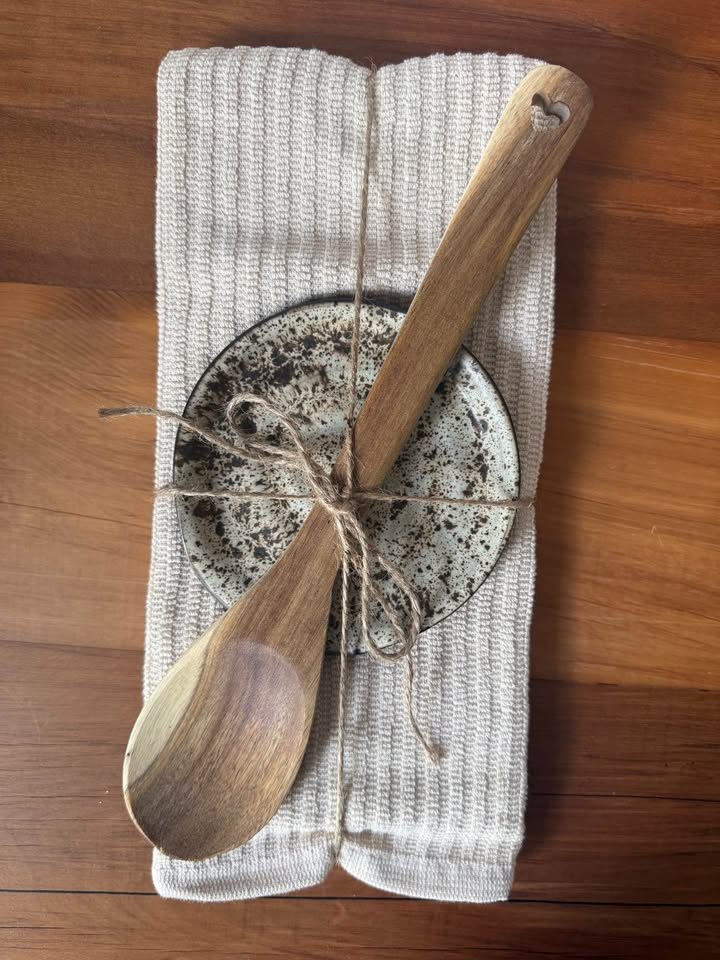 Spoon Rest Gift Set - Brown Speckle